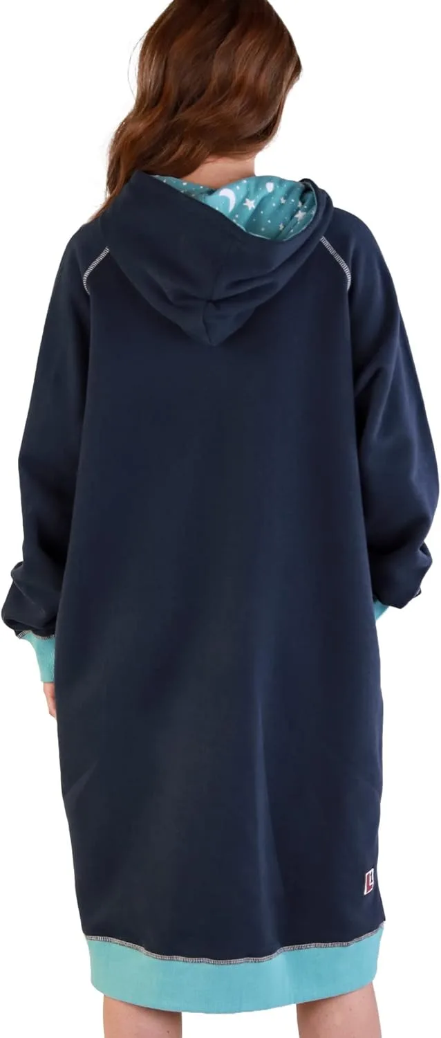 Толстовка с капюшоном оверсайз, удобная одежда для сна Lazy One, Read Past Bedtime Sleep Hoodie — фото 2