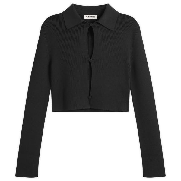 Кардиган на пуговицах спереди Jil Sander, черный