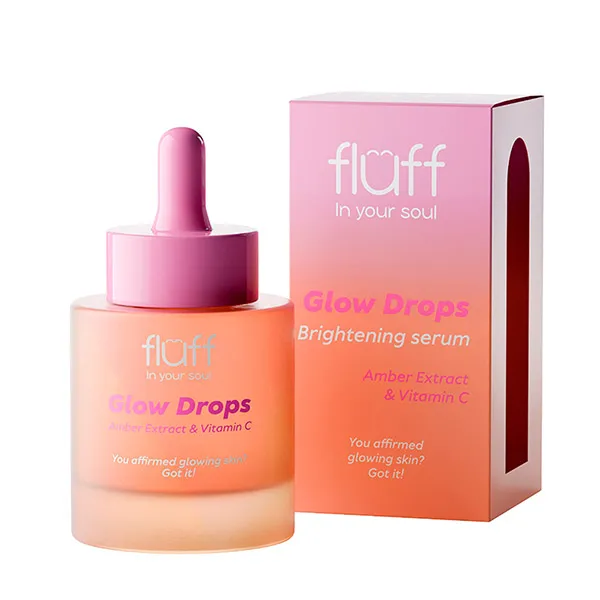 

Осветляющая сыворотка с витамином С Glow Drops Fluff, 30 ml