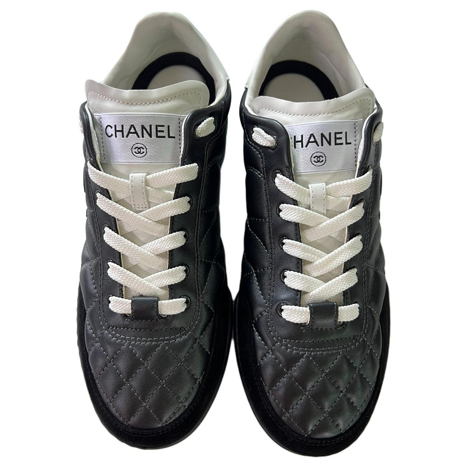 Кроссовки Lifestyle женские с низким верхом матово-черные Chanel — фото 4