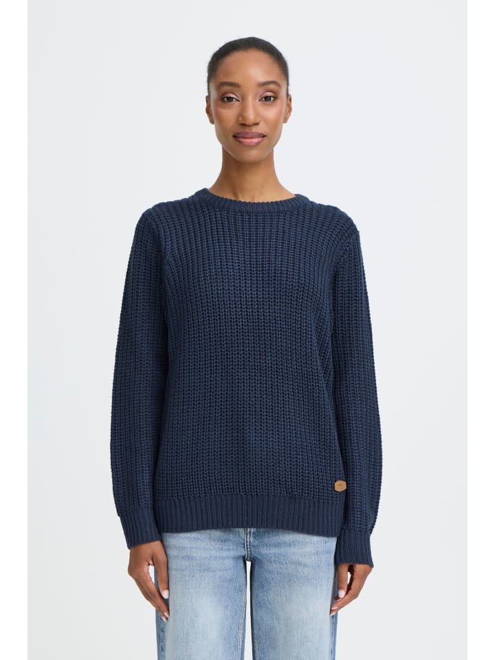 

Oxmo Вязаный свитер OXEdna синего цвета