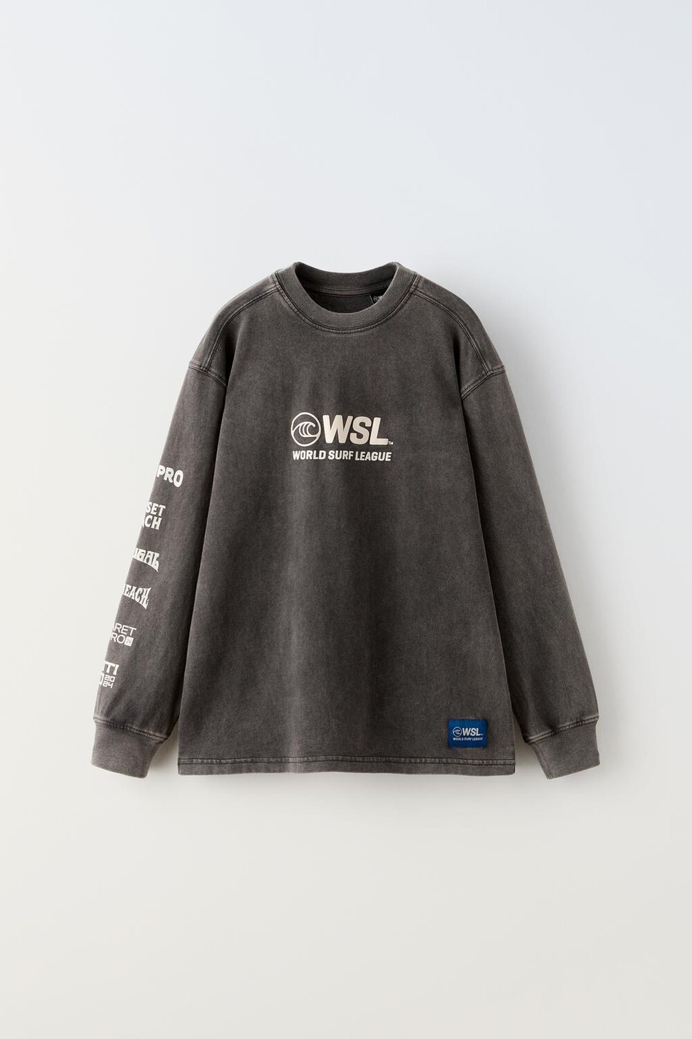 

Футболка с принтом wsl ZARA, черный