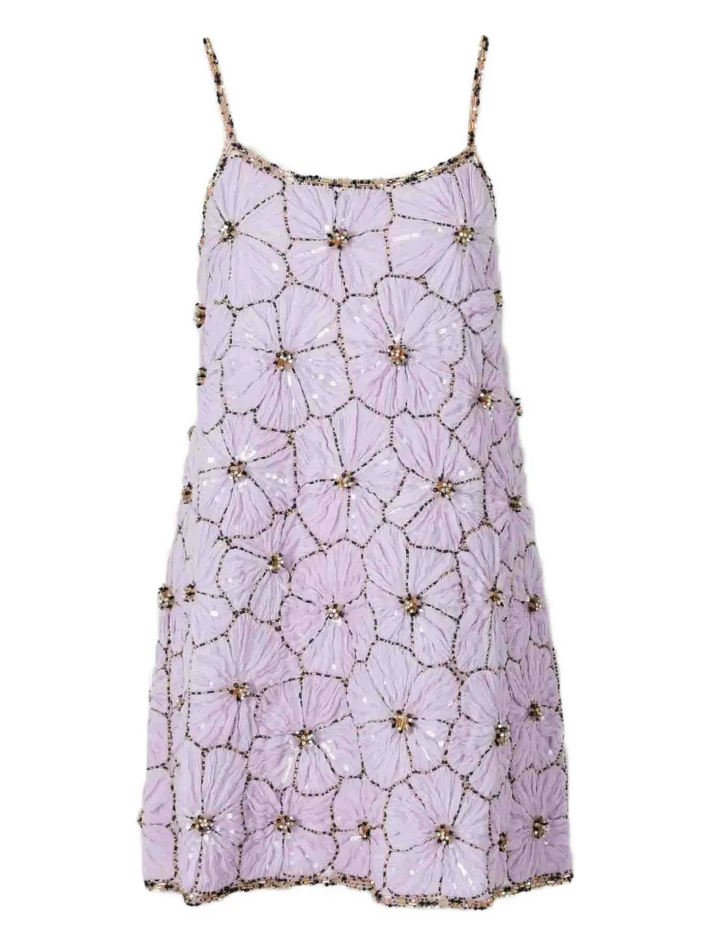 

Мини-платье с отделкой пайетками La DoubleJ, фиолетовый