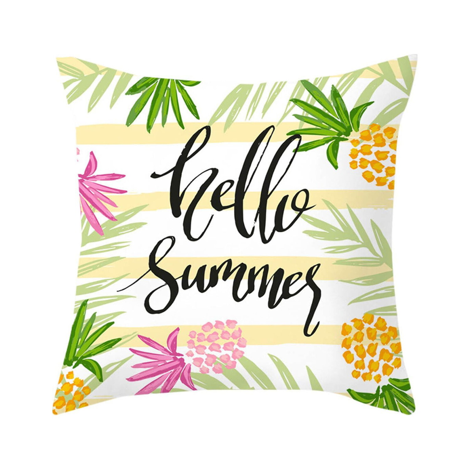 

Подушка Hello Summer Sign, белый / зеленый
