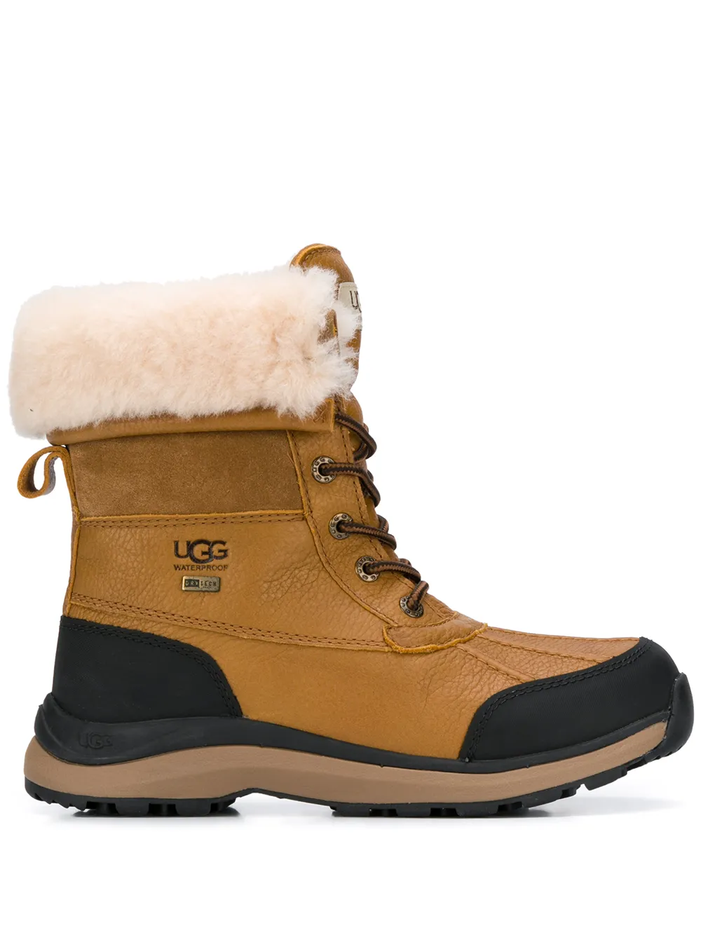 Ботинки UGG с подкладкой из овчины, коричневый