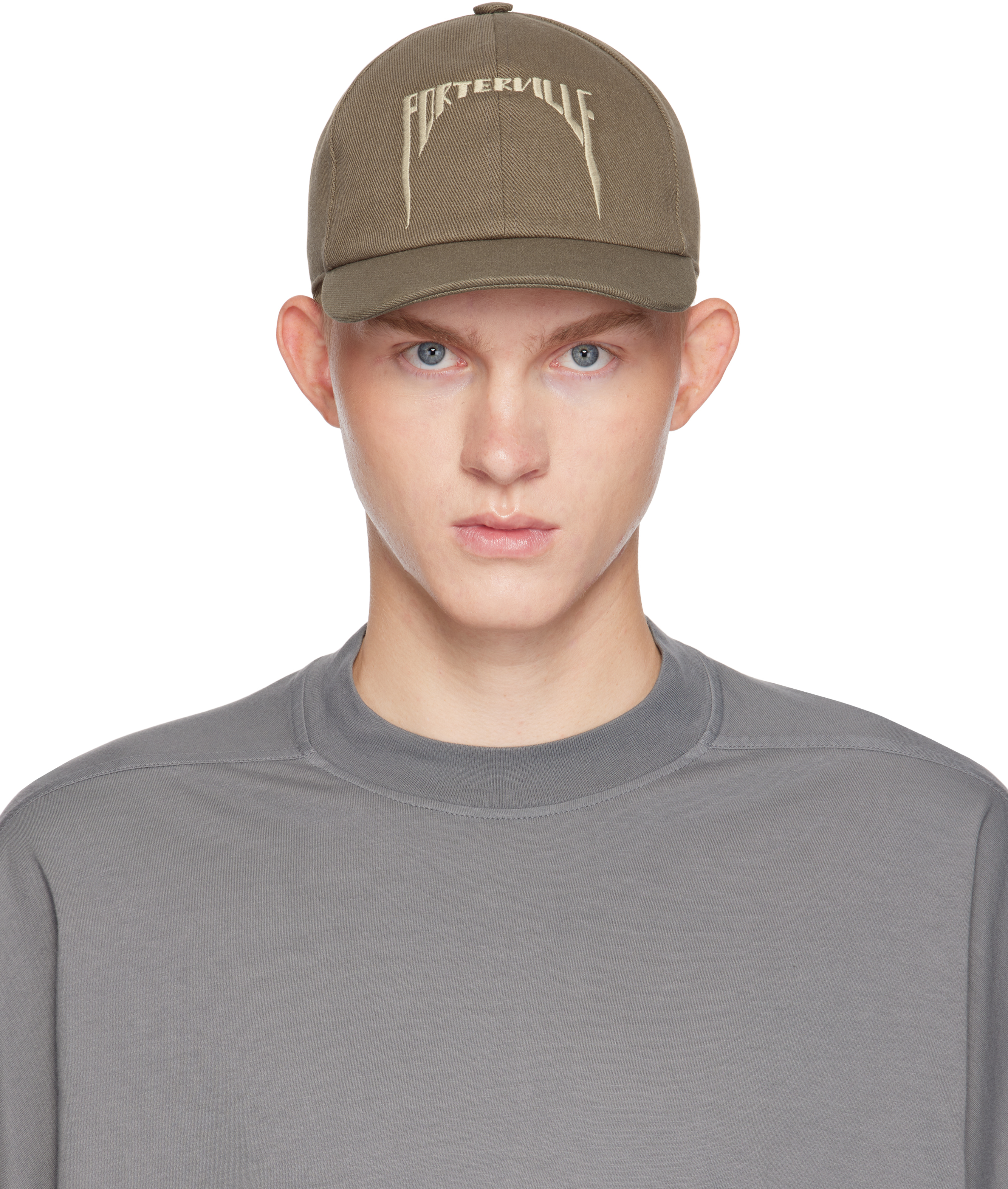 

Серая бейсболка Porterville Rick Owens DRKSHDW, Dust/Pearl