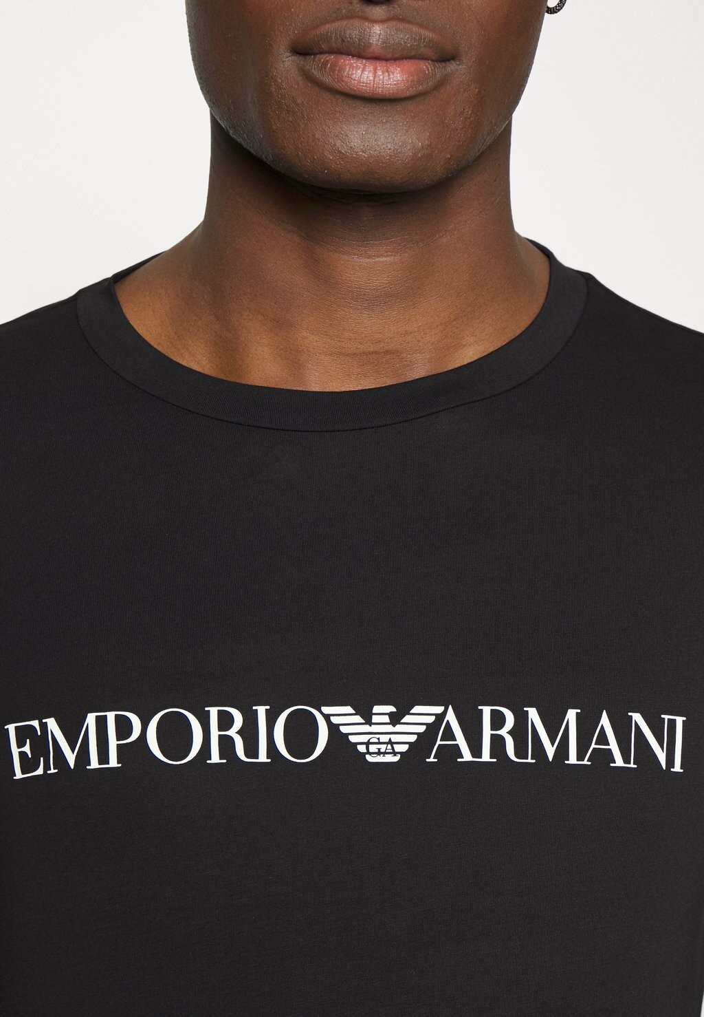 

Топ с длинными рукавами Emporio Armani, черный