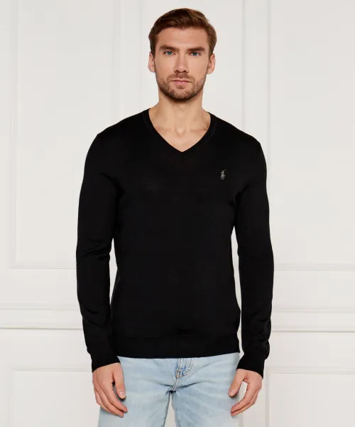 

Шерстяной свитер Slim fit Polo Ralph Lauren, черный