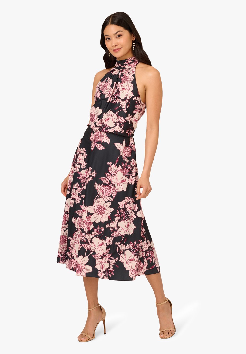 

Повседневное платье PRINT HALTER Adrianna Papell, черный