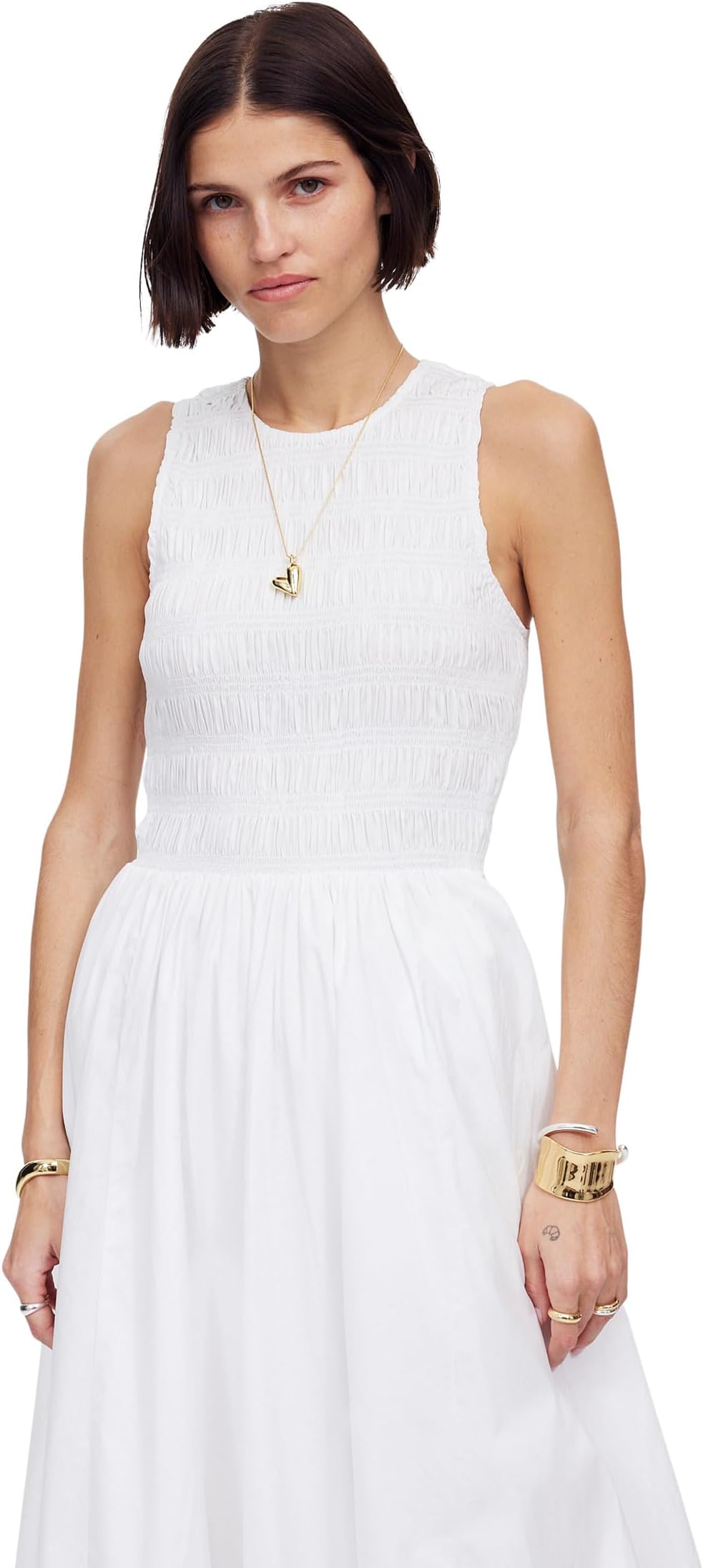 

Платье Madewell Selena Bubble Dress Poplin, White