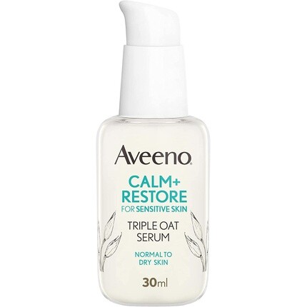 Сыворотка Aveeno — Успокаивающая + восстанавливающая тройная овсяная для лица и питательное очищающее, 30 мл — фото 2