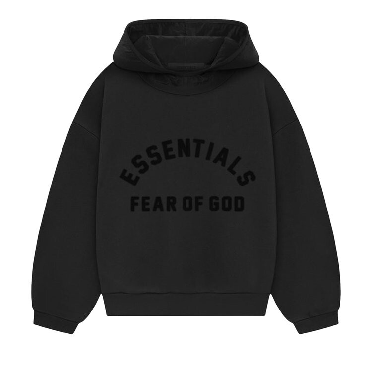 

Худи Fear of God Essentials Kids Nylon Fleece Hoodie, цвет Jet Black/Jet Black