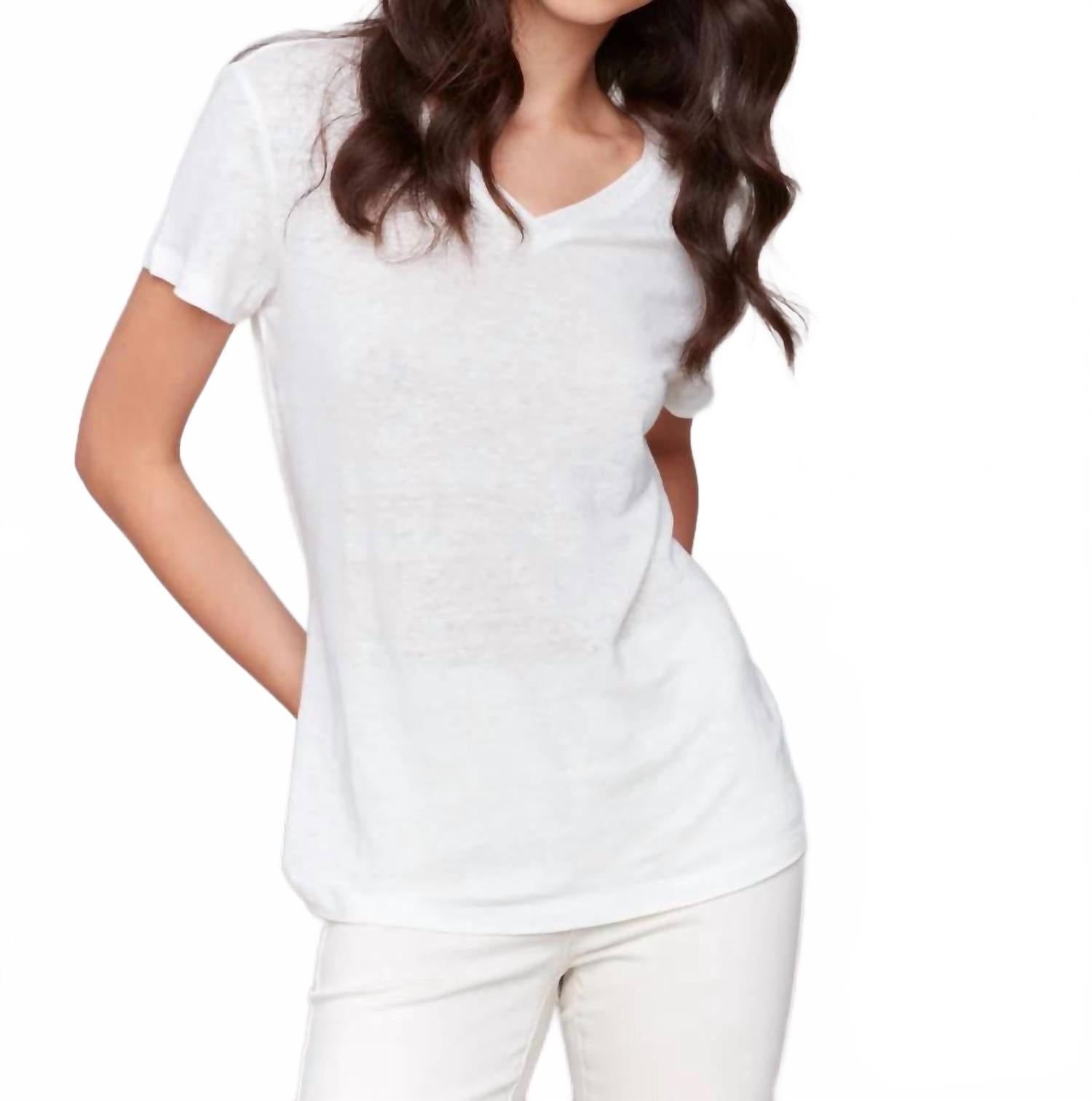 

Футболка с коротким рукавом и V-образным вырезом, натурального цвета Charlie B, Natural