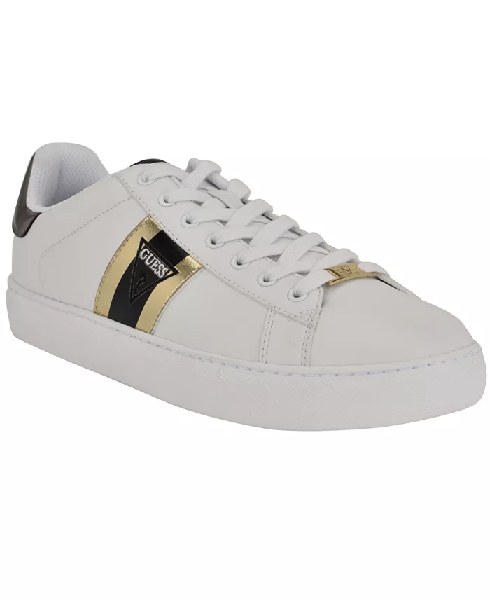 

Мужские модные кроссовки Bertell с круглым носком на шнуровке GUESS, белый