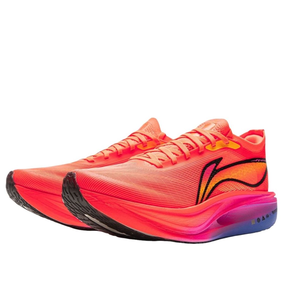 Li-Ning Ли-Нин Фейдиан 5 Элитный «Огненный оранжевый» — фото 3