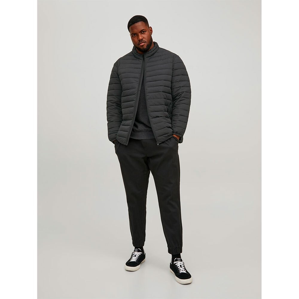 

Куртка Jack & Jones Recycle Puffer Collar Plus, серый
