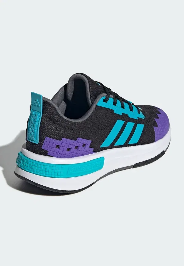 Кроссовки Adidas Sportswear Minecraft trainers, черный с бирюзовым и белым — фото 4