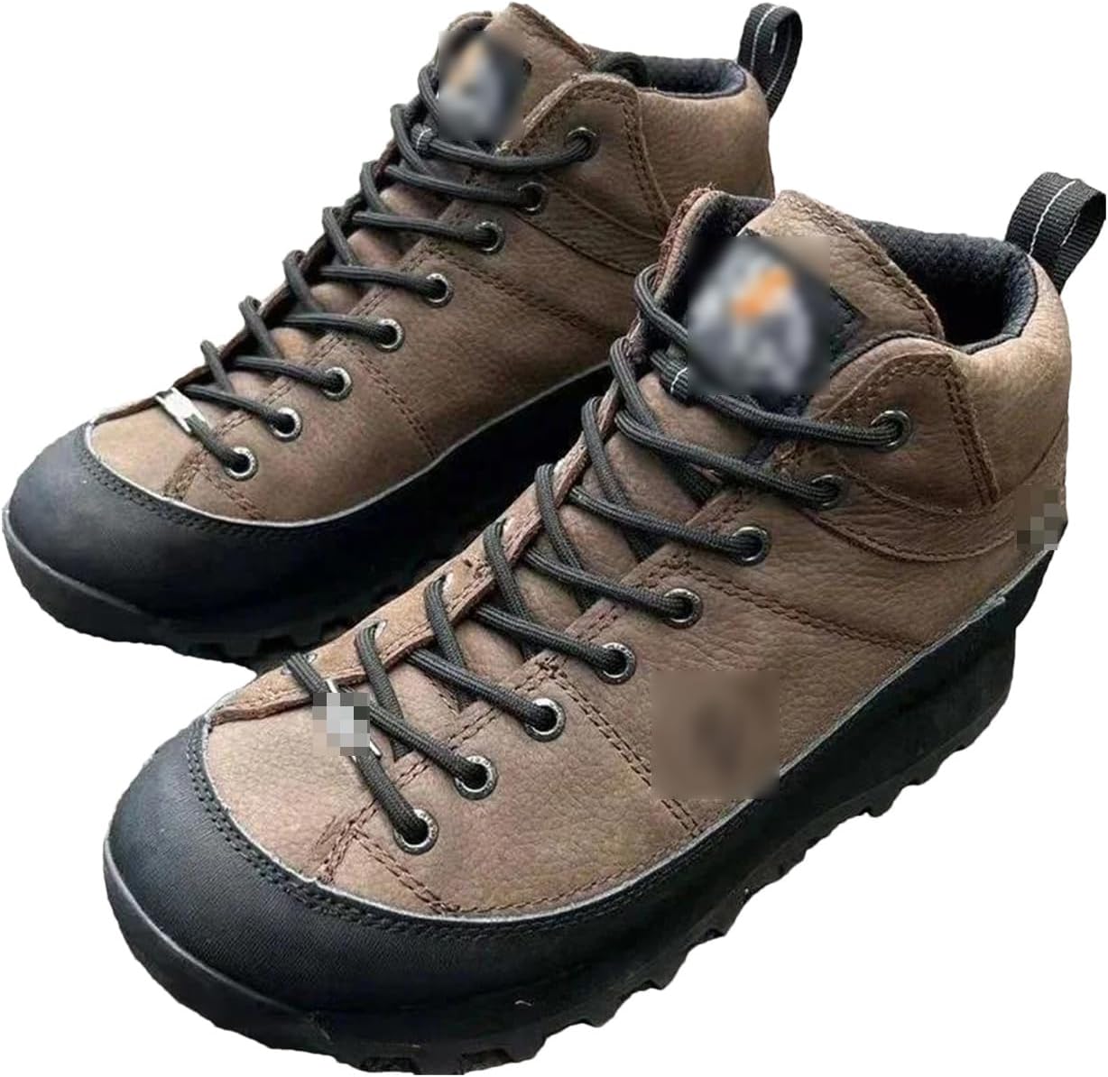 

Мужские водонепроницаемые дышащие непроскальзывающие ботинки для альпинизма, работы, кемпинга и походов Kelsiop, коричневый