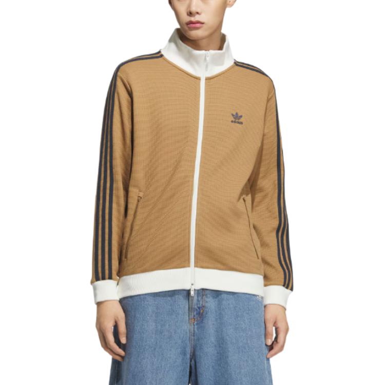 Adidas Originals Трек-топ куртка унисекс пустынный коричневый, Desert Brown — фото 3