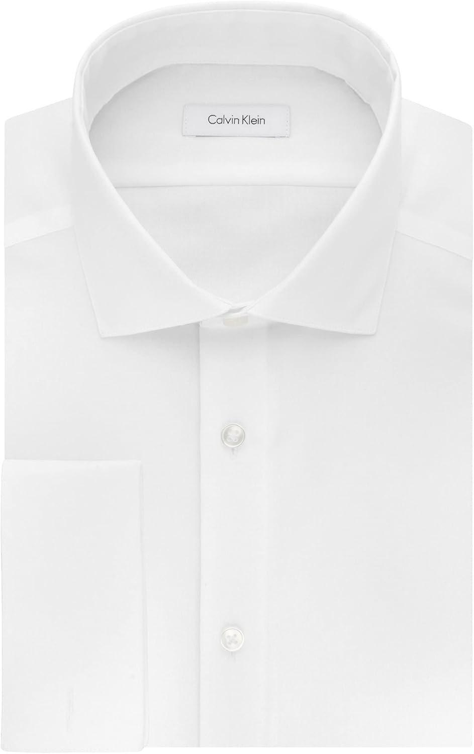 Мужская рубашка Calvin Klein Stretch Slim Fit Mini Check, не требующая глажки, White — фото 4