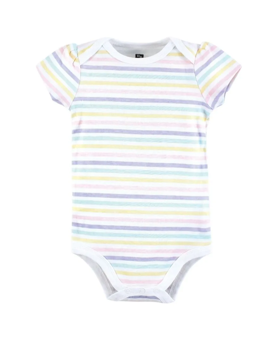 Комплект из 3 мягких хлопковых боди на каждый день Hudson Baby, easter bunny розовый — фото 3