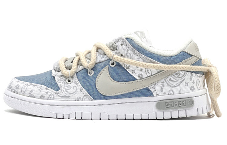 

Кроссовки Nike Dunk Skateboard Shoes Women's Low-Top Denim Blue