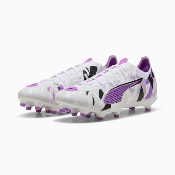 Мужские футбольные бутсы для игры на твердом/искусственном грунте Ultra 5 Match Forever Puma, белый — фото 4