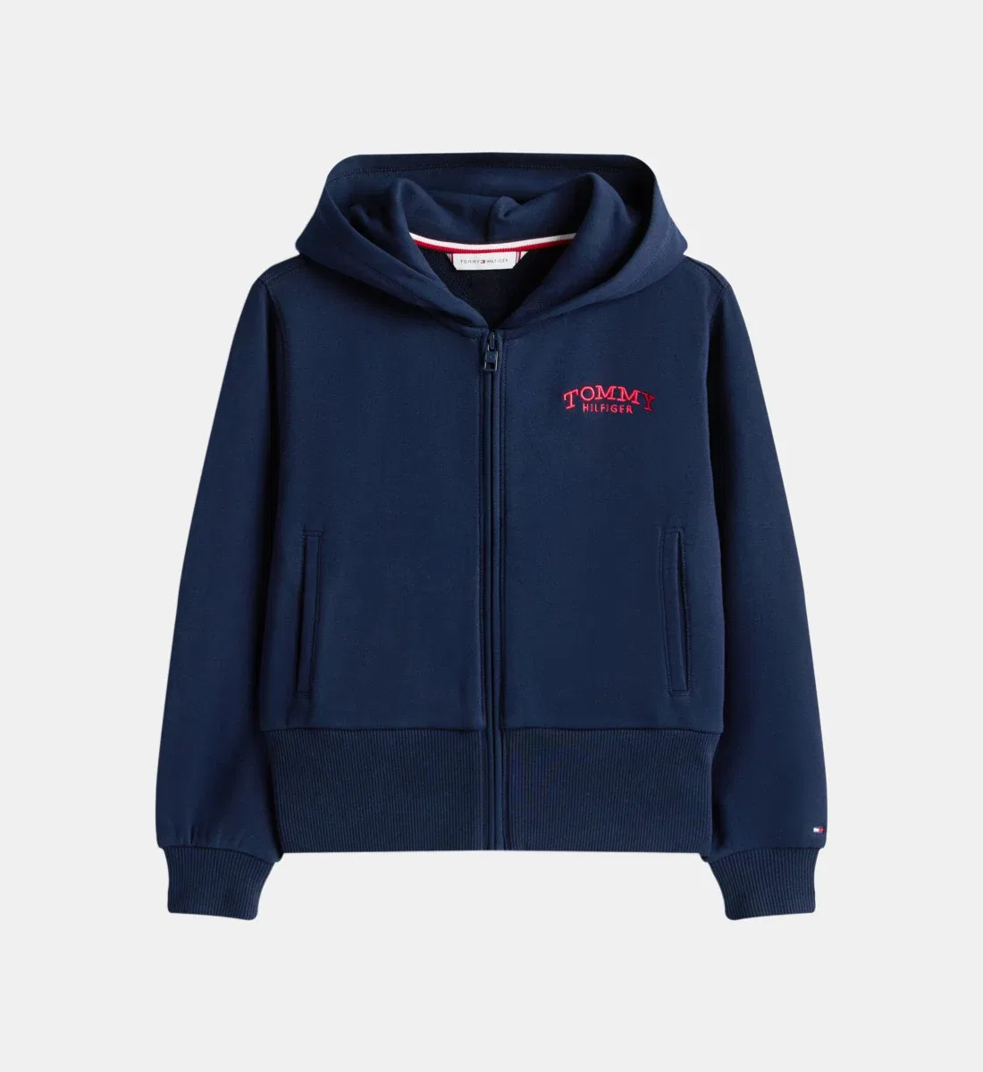 Свитшот с фирменным логотипом из смесового хлопка Tommy Hilfiger, синий