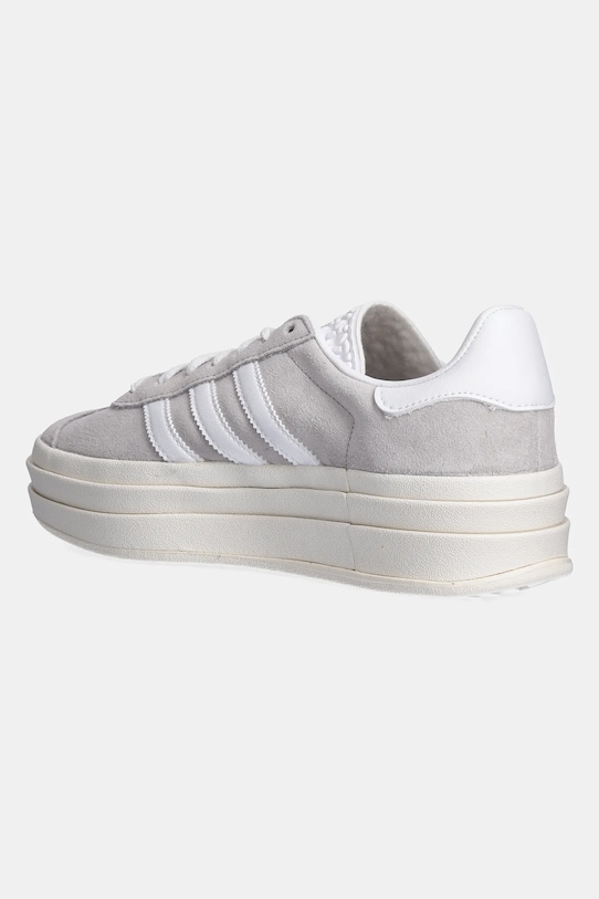 Замшевые кроссовки Gazelle Bold W Adidas Originals, серый — фото 3