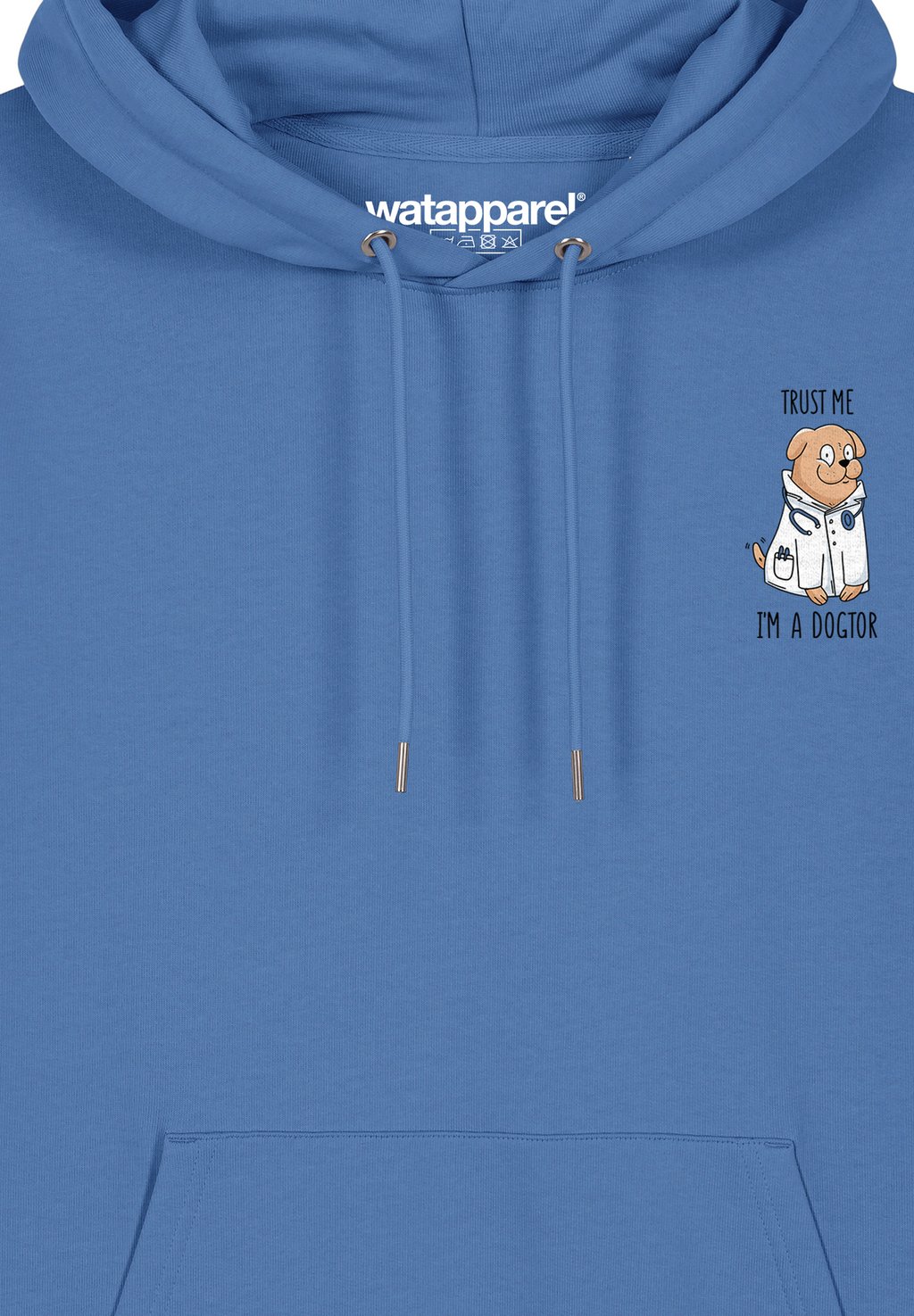 

Толстовка с капюшоном DOGTOR watapparel, светло-голубой