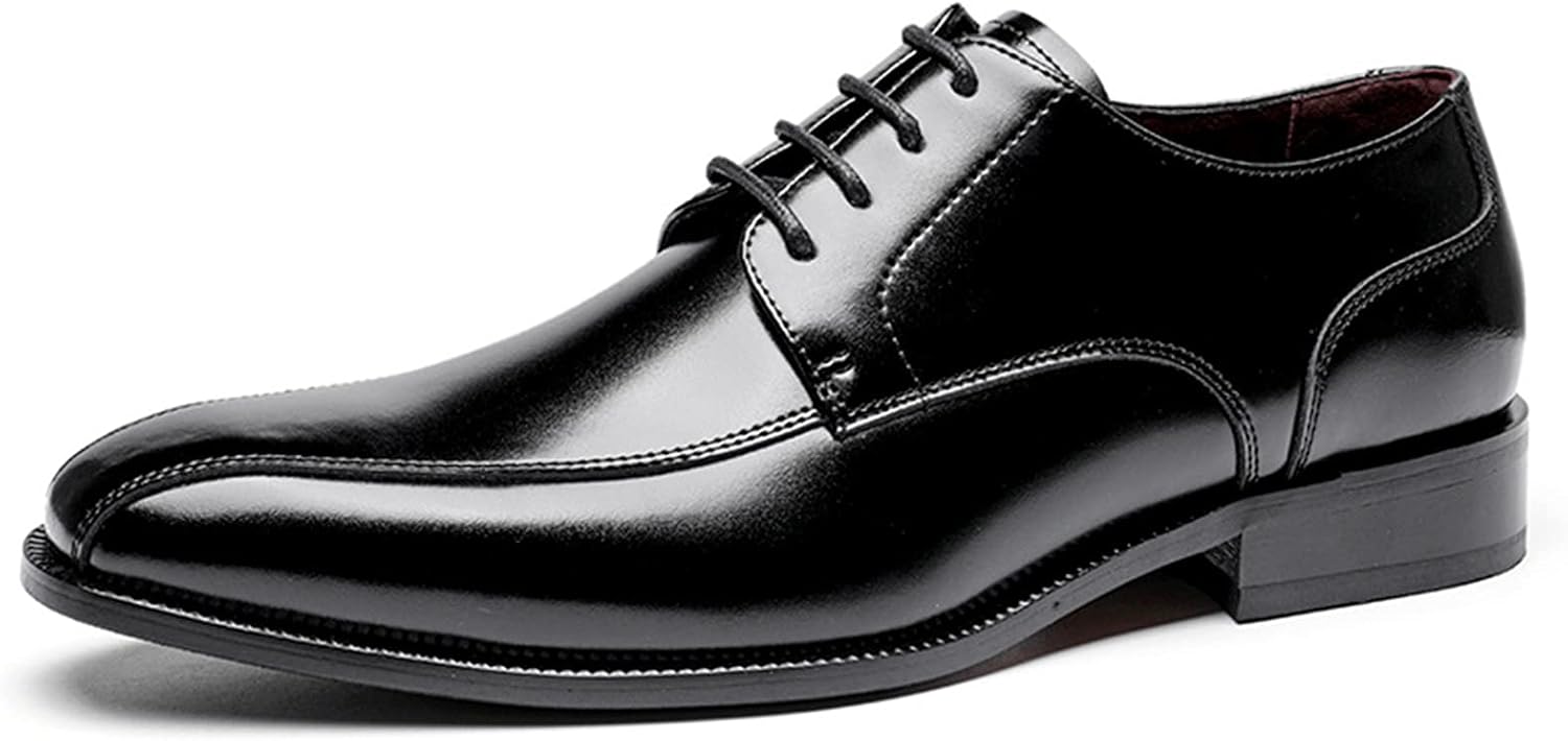 

Мужские туфли WKNBEU Оксфорды Классические дерби на шнуровке Коричневые - US8/UK7/EU40