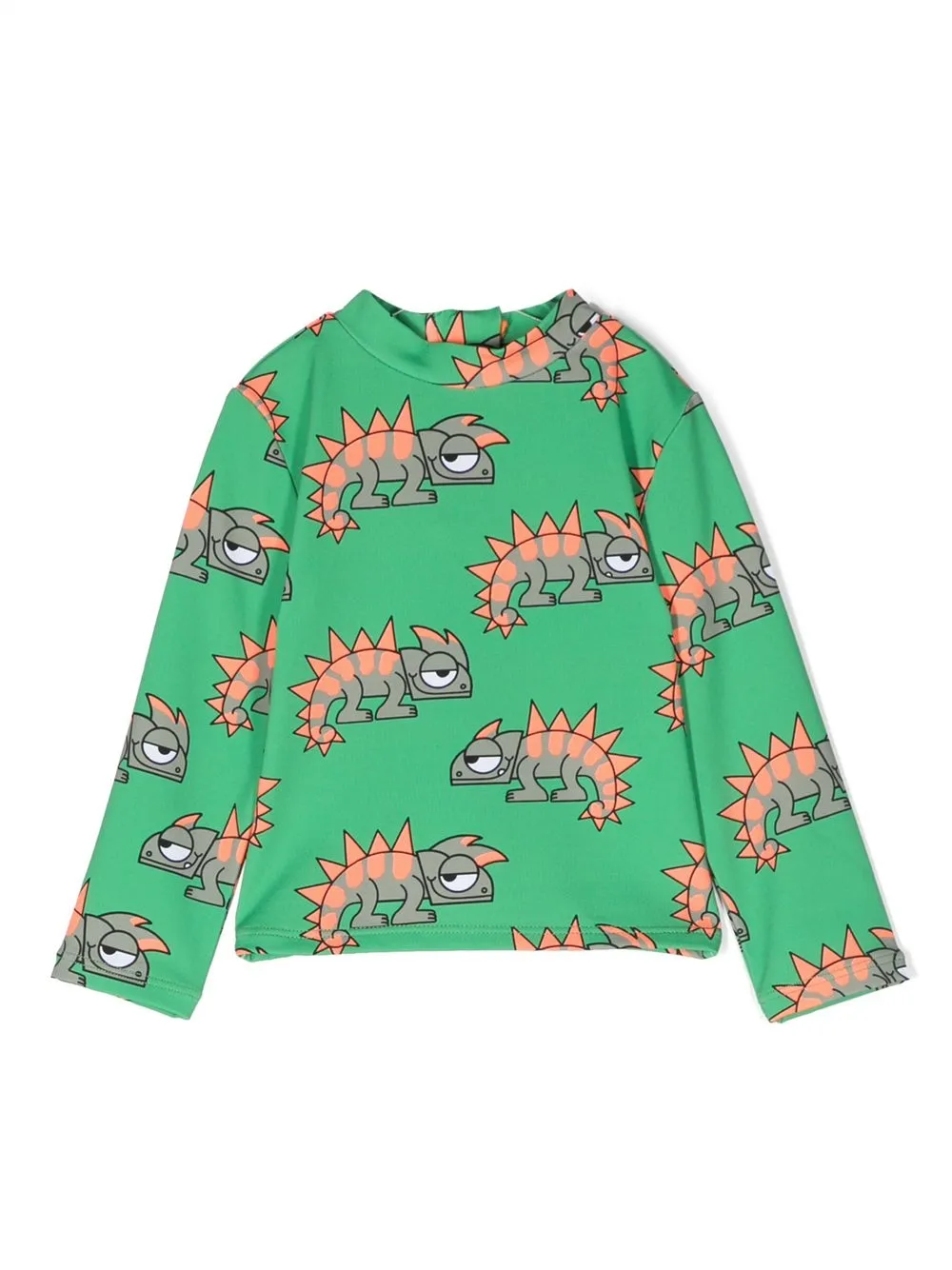

Топ с длинными рукавами и принтом Stella McCartney Kids, зеленый