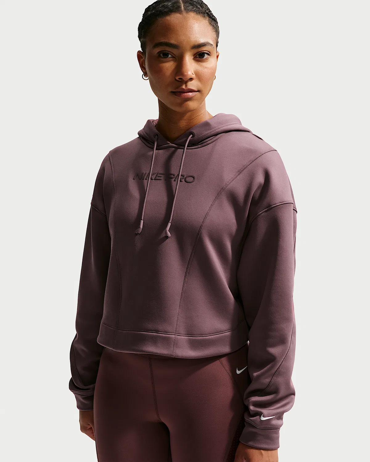 Женская худи Nike Pro Therma-FIT, Tattoo/White