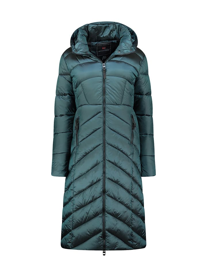 

Geographical Norway Зимнее пальто «Бланш» темно-зеленого цвета