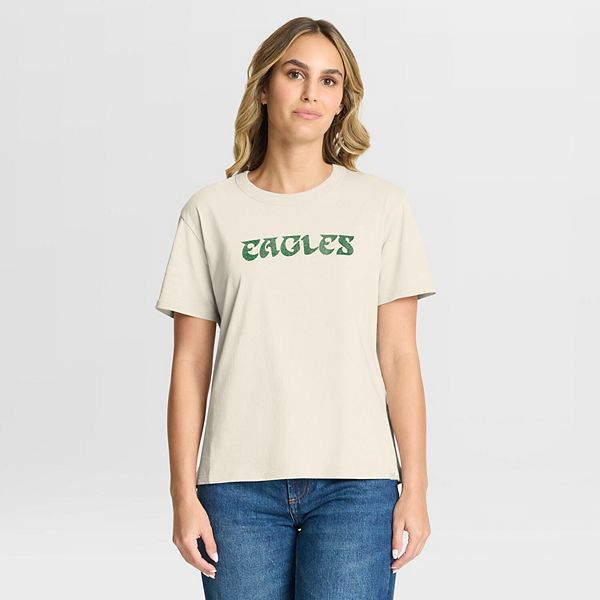 

Женская футболка cream philadelphia eagles dove legacy Fanatics