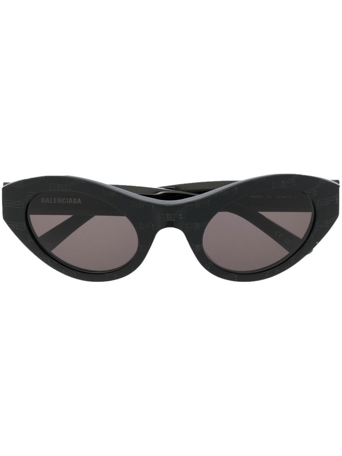 

Balenciaga Eyewear солнцезащитные очки с тисненым логотипом, черный