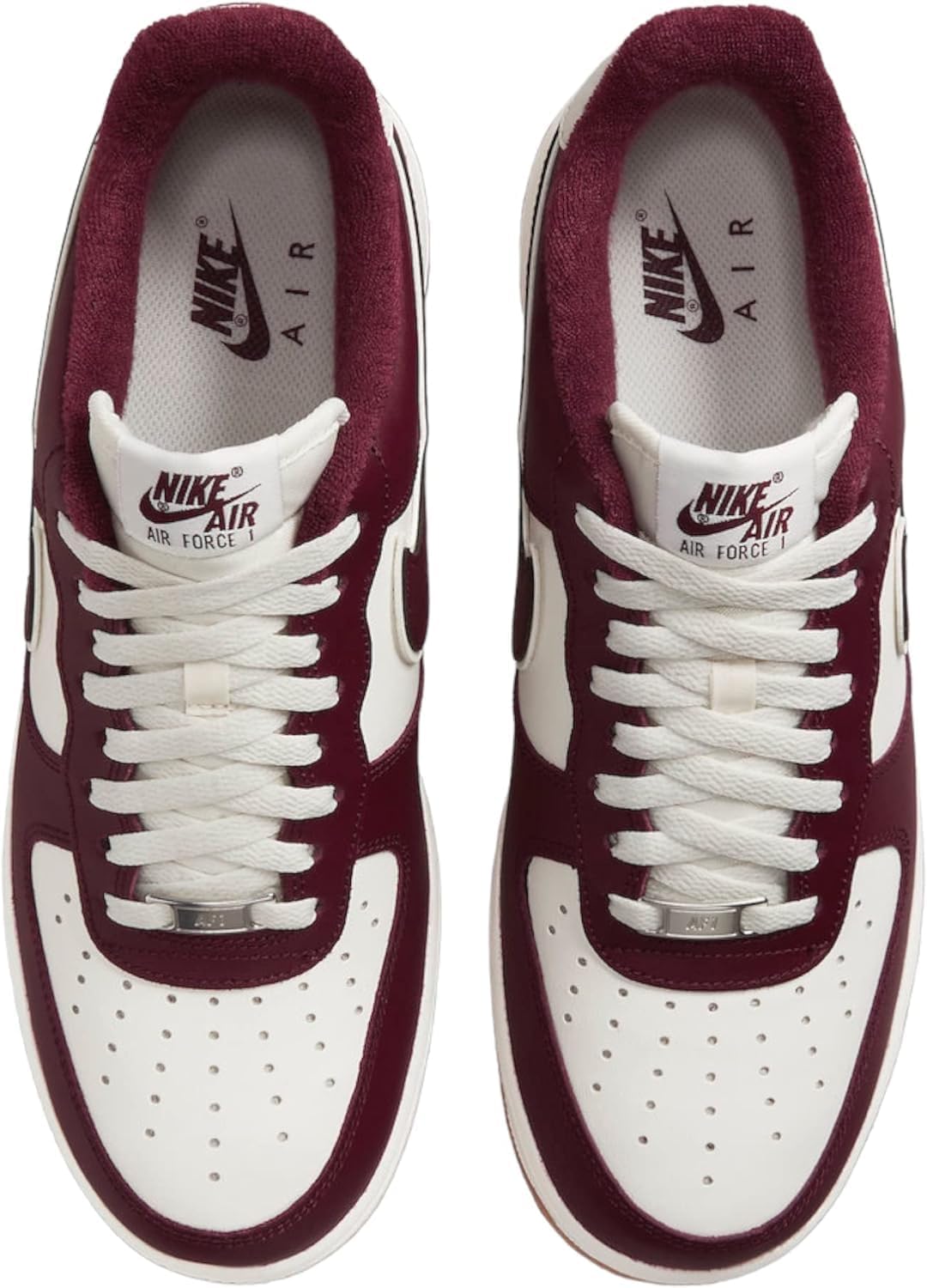 Мужские кроссовки Nike Air Force 1 '07 LV8, бордовый — фото 4