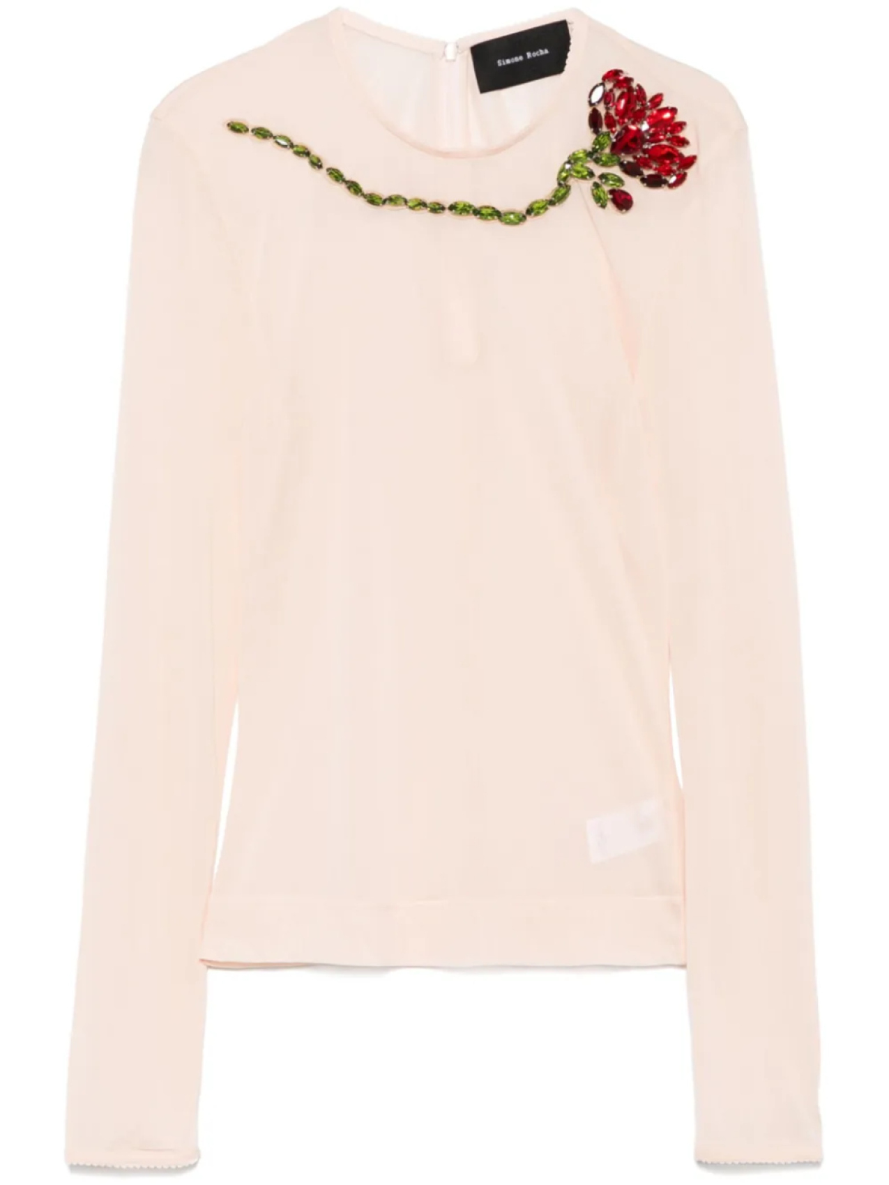 

Сетчатый топ Simone Rocha, нейтральный