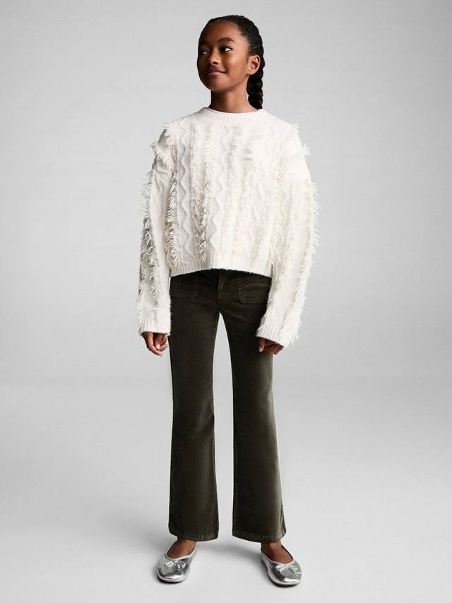 

Детские бархатные брюки Mango, Khaki