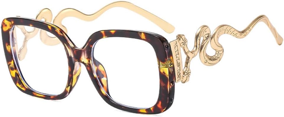 

Женские солнцезащитные очки 2027 года, модные, с змеиным принтом, для активного отдыха, стильные, с защитой от УФ-излучения UV400, для вечеринок, размер C6, один размер MTZJH, One Color