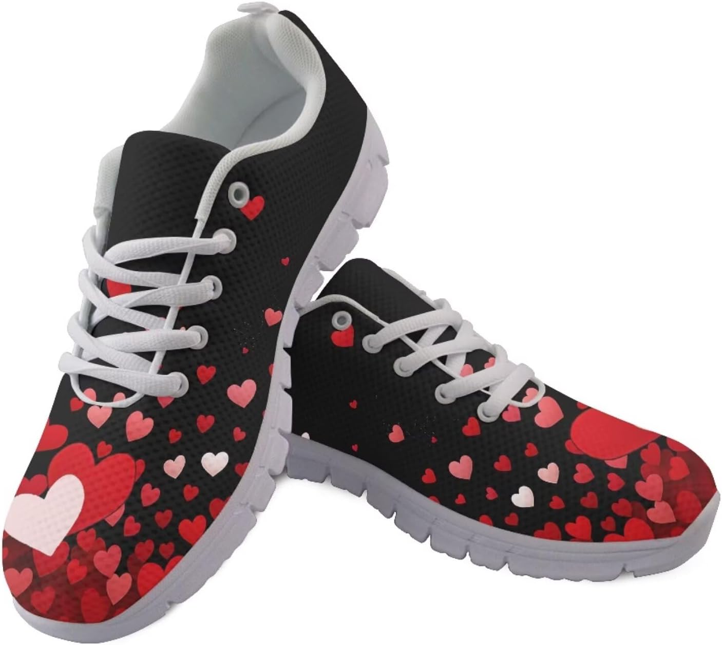 

Женские кроссовки для бега и зала на шнуровке, для ходьбы и походов, легкие и дышащие кроссовки для мужчин и женщин Getelinseng, Art Heart