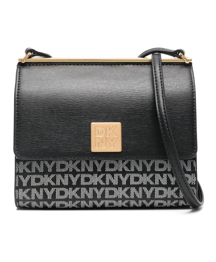 

Повседневная кожаная сумка через плечо Dkny, черный