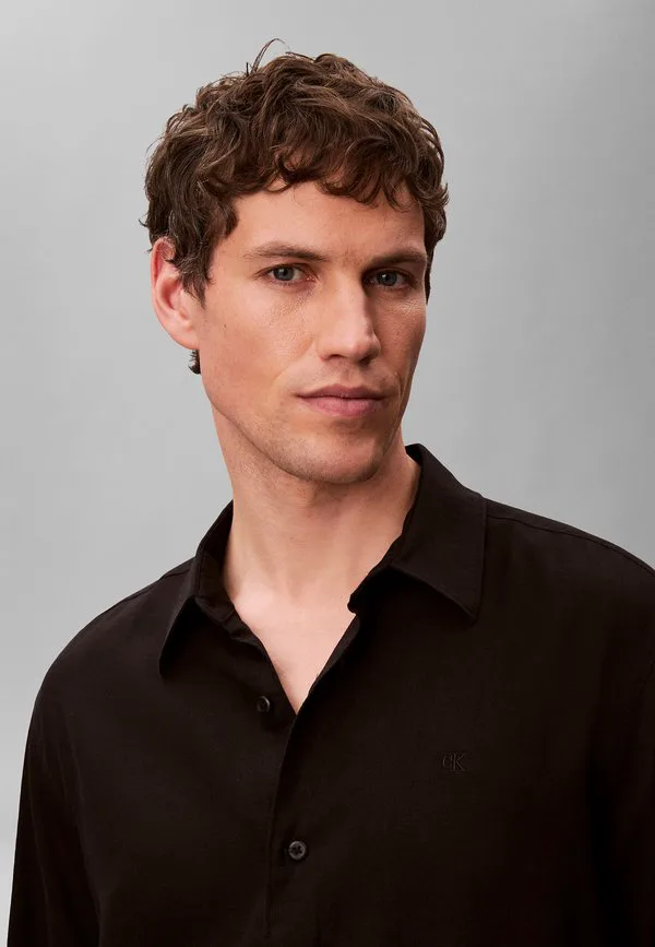 Классическая рубашка высокого качества Calvin Klein, Black — фото 4