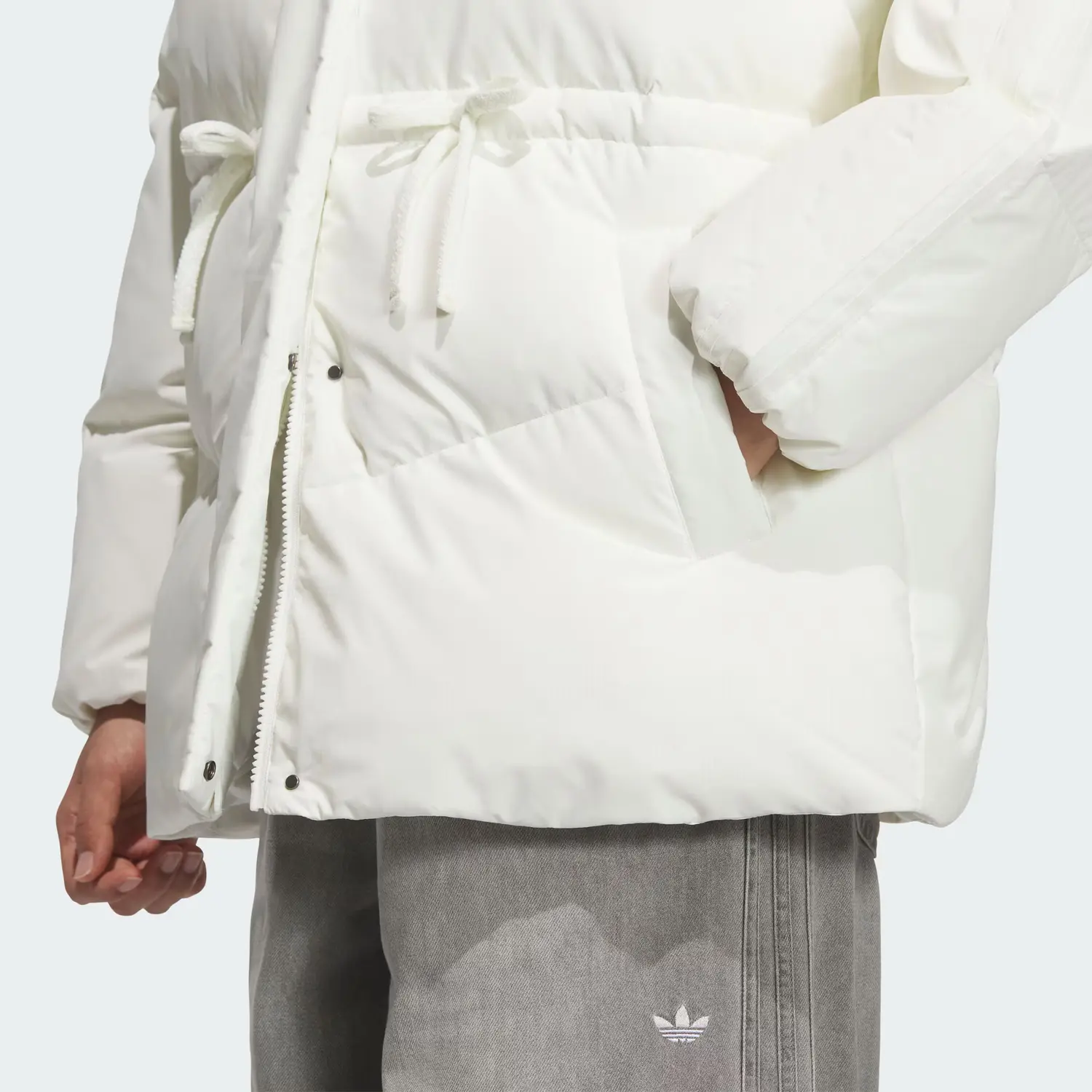 Куртка BOW MID DOWN женская Adidas Originals, белый — фото 4