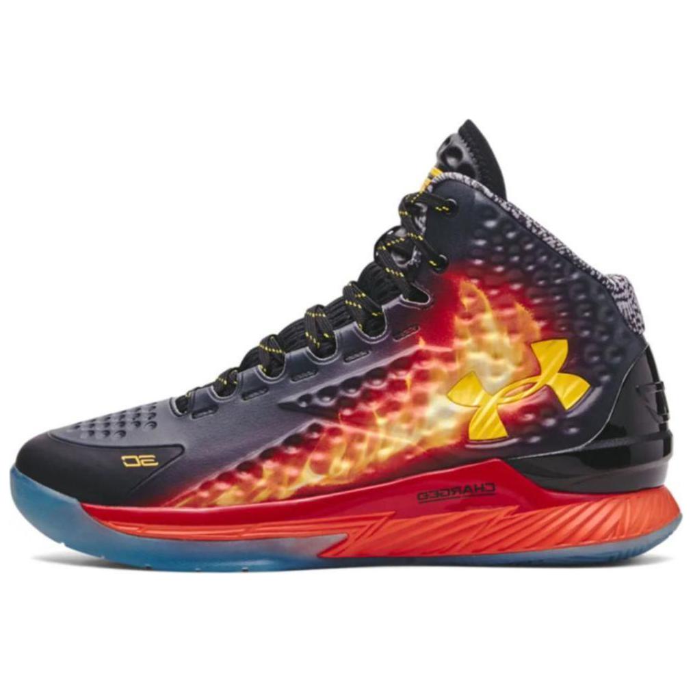 

Кроссовки Under Armour Curry 1 Retro Curry Jam, черно-оранжевые