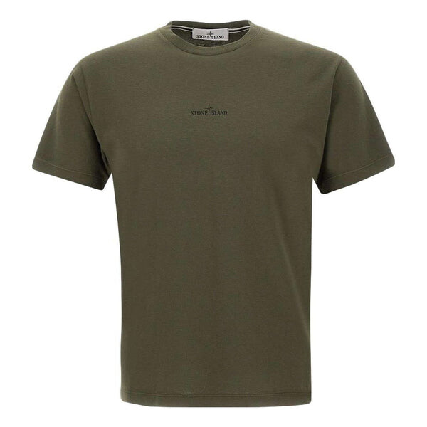

Футболка logo cotton t-shirt 'olive green' Stone Island, зеленый