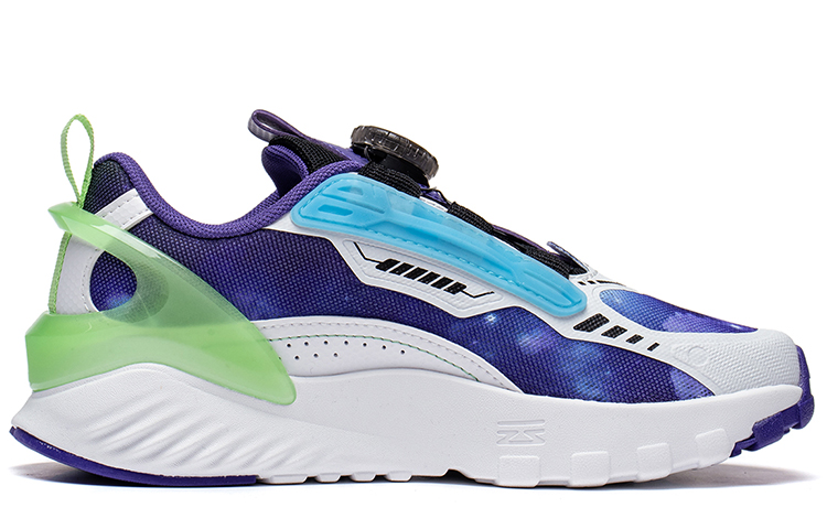 Детские кроссовки Li Ning YOUNG с защитой от ударов и истирания, для подростков, free фиолетовый / standard белый / xinjiang синий — фото 4