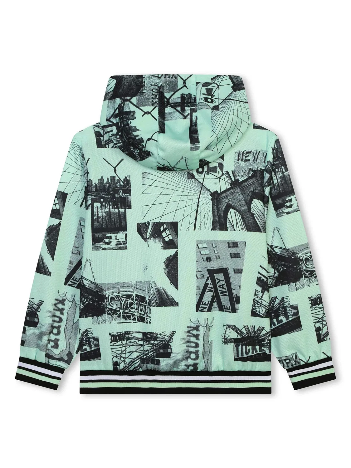 Двусторонняя куртка с графичным принтом Dkny Kids — фото 4