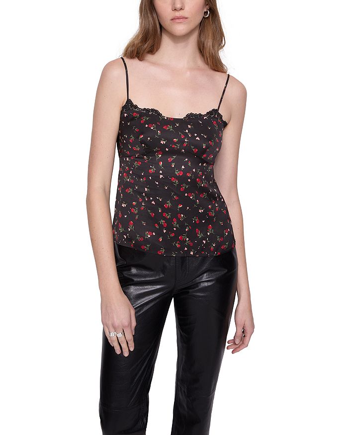 

Кружевной топик Hallie Rebecca Minkoff, черный