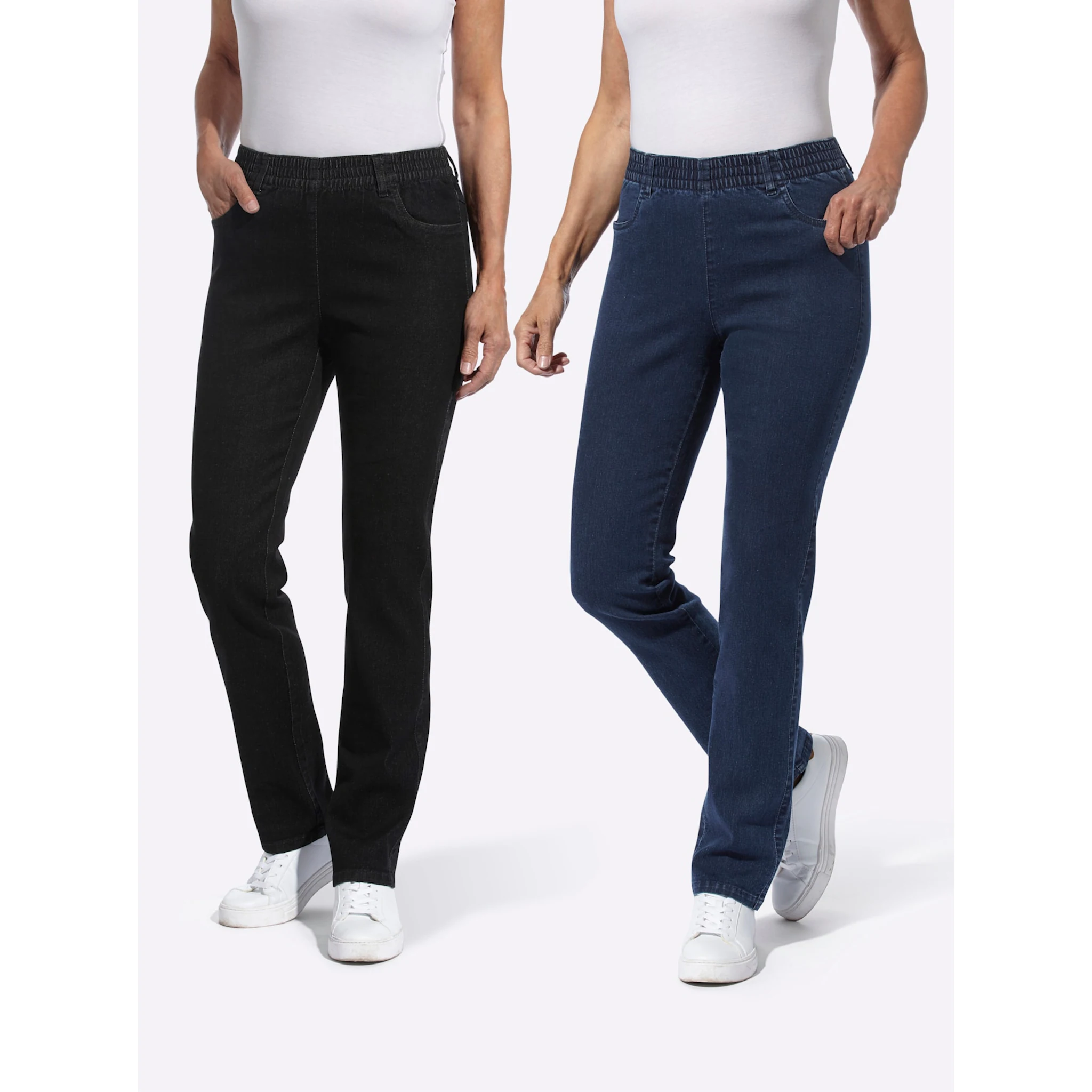 

Удобные джинсы Classic Basics (1 шт.), цвет Grey-Denim + Black Denim